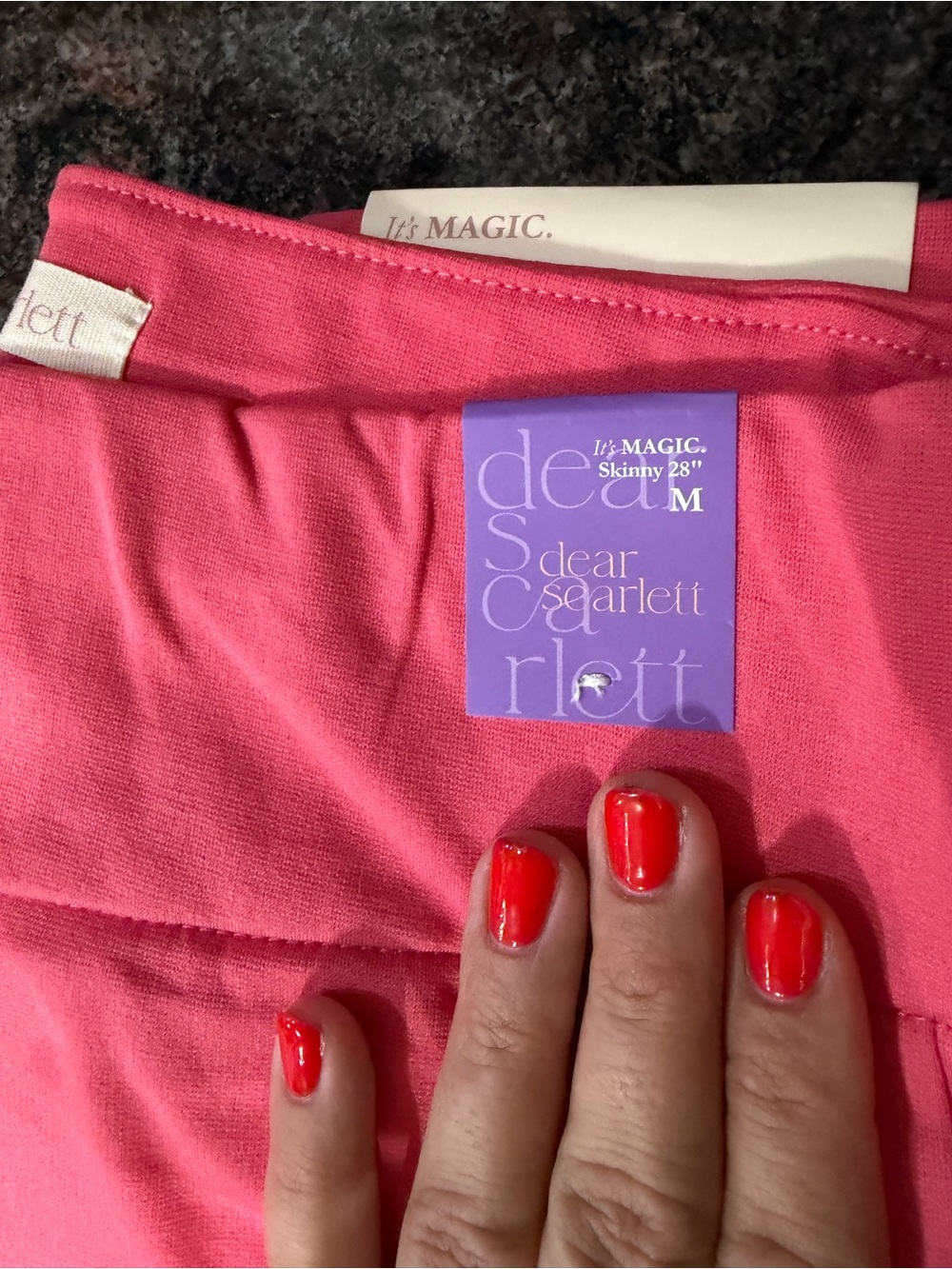 Dear Scarlett Pink 'It's Magic' Skinny Pants - M